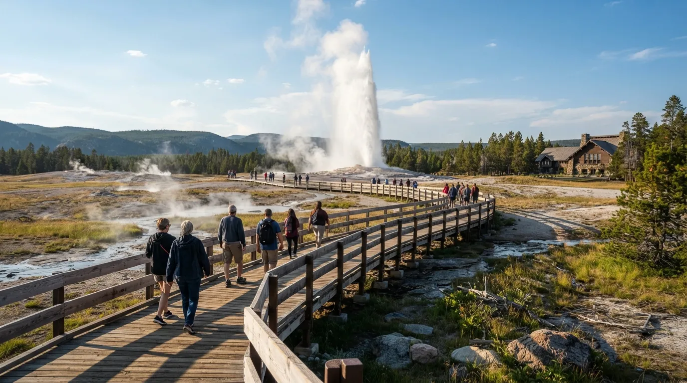 #7 - Old Faithful Geyser Loop, Yellowstone National Park (Image Credits: Gemini)