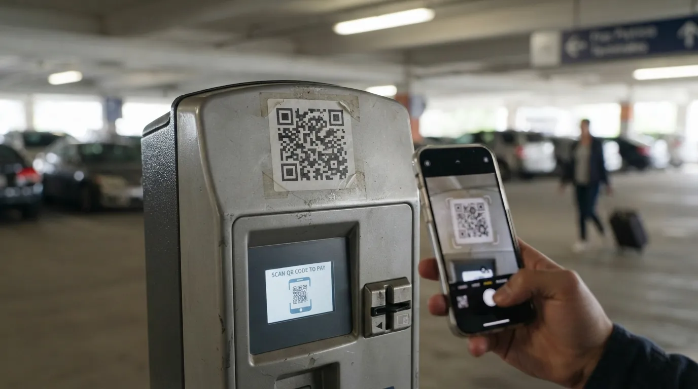 #13 - QR Code Phishing at Airports and Meters (Image Credits: Gemini)