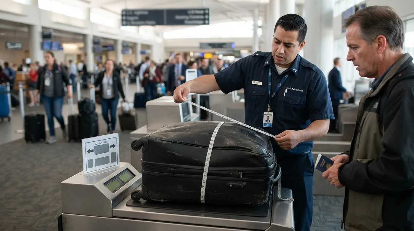 #11 - Overstuffing a Checked Bag Past Its Size Limit (Image Credits: Gemini)
