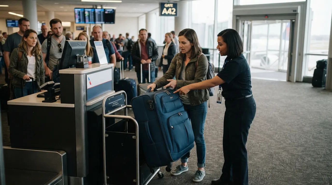 #10 - Bringing a Carry-On That Doesn't Fit the Airline's Dimensions (Image Credits: Gemini)