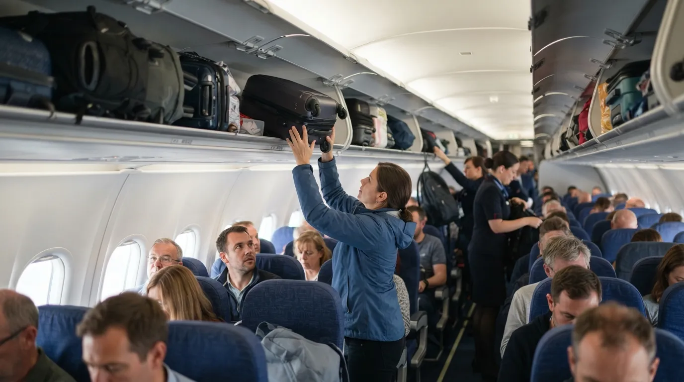#15 - Carry-On Fees for Overhead Bin Access Start Low but Rise Fast (Image Credits: Gemini)