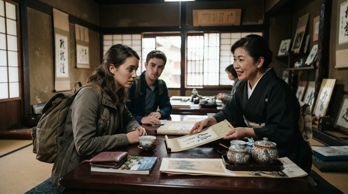 #5 - "Free" Tea Ceremony or Art Sales Pressure (Image Credits: Gemini)