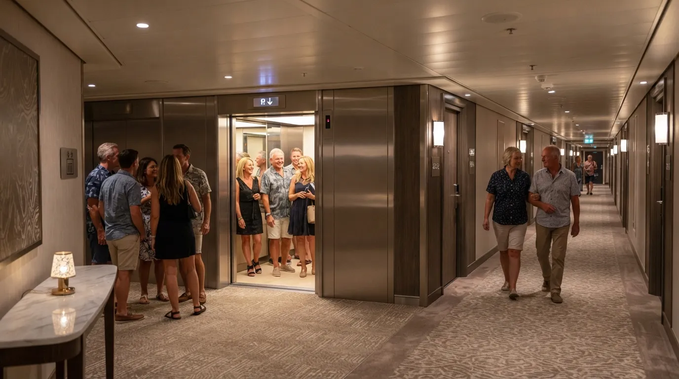 #16 - Cabin Directly Beside an Elevator Bank (Image Credits: Gemini)