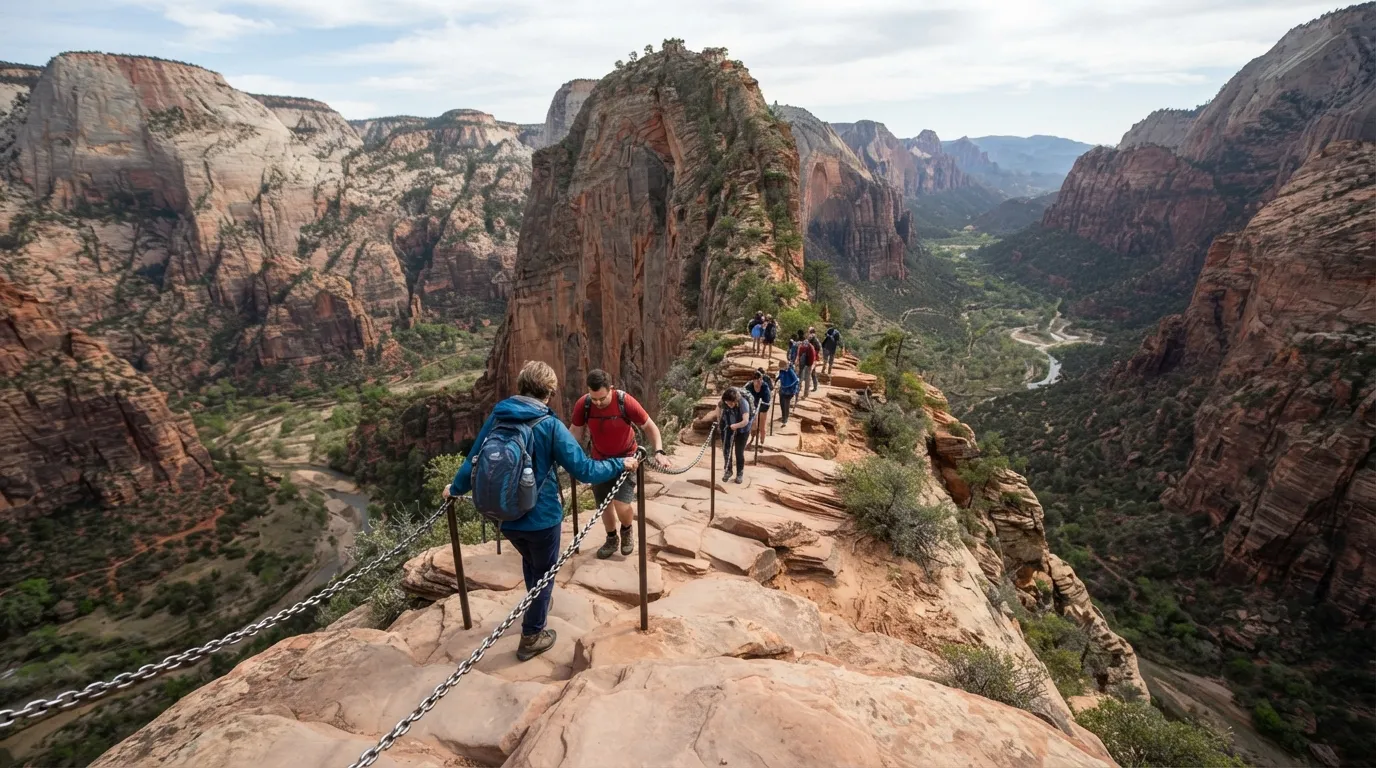 6. Angels Landing's Lottery Permit (Image Credits: Gemini)