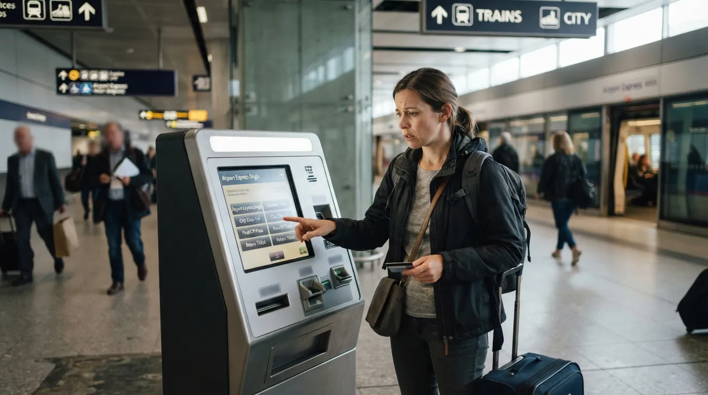 #3 - Buying the Wrong Transit Ticket at the Airport Station (Image Credits: Gemini)
