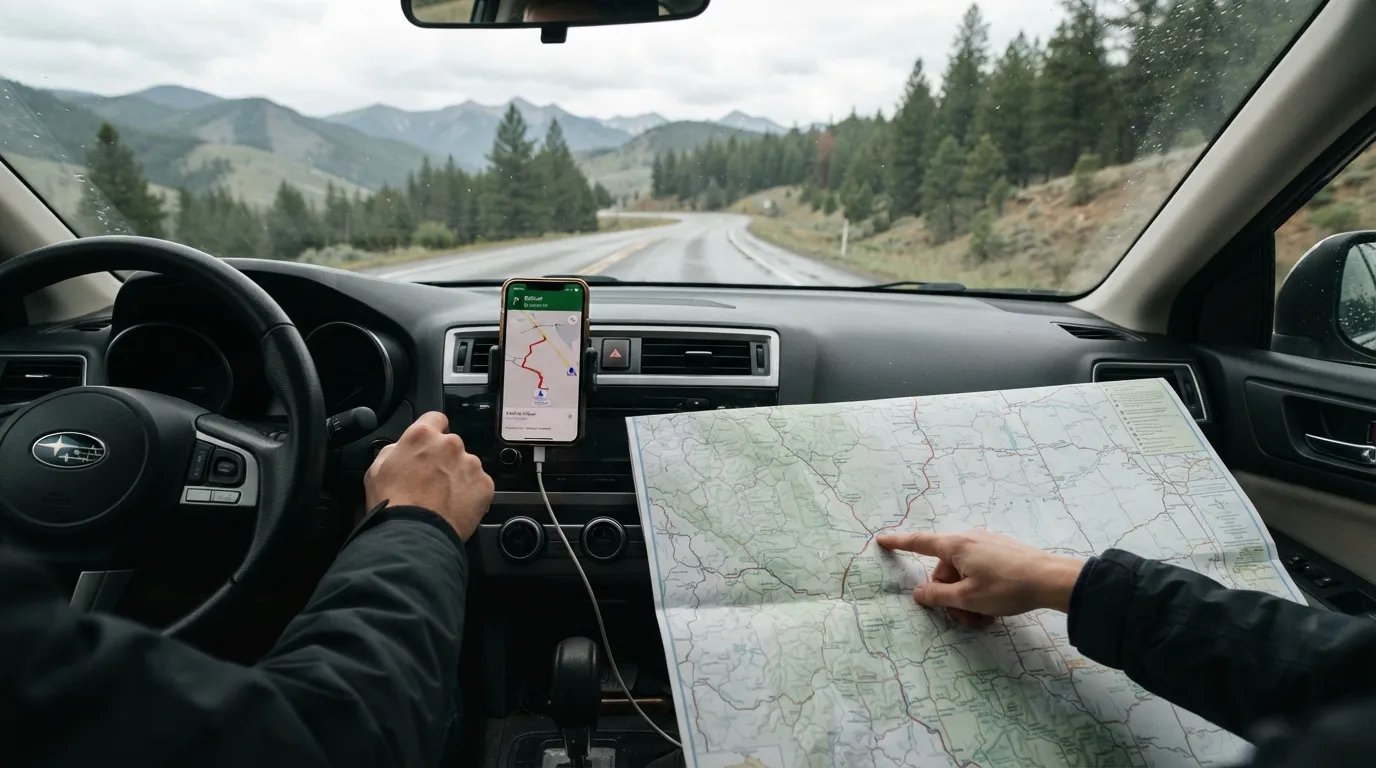 8. Putting All Your Trust in One Navigation App (Image Credits: Gemini)
