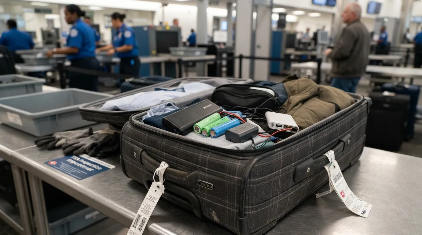 #1 - Spare Lithium Batteries in Checked Bags (Image Credits: Gemini)