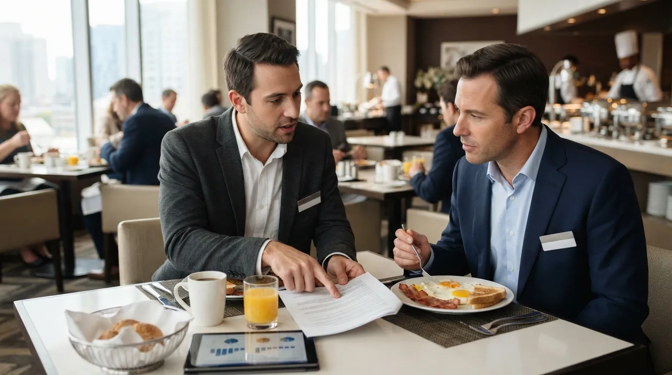 #1 - Corporate and Group Rates Write Their Own Breakfast Rules (Image Credits: Gemini)