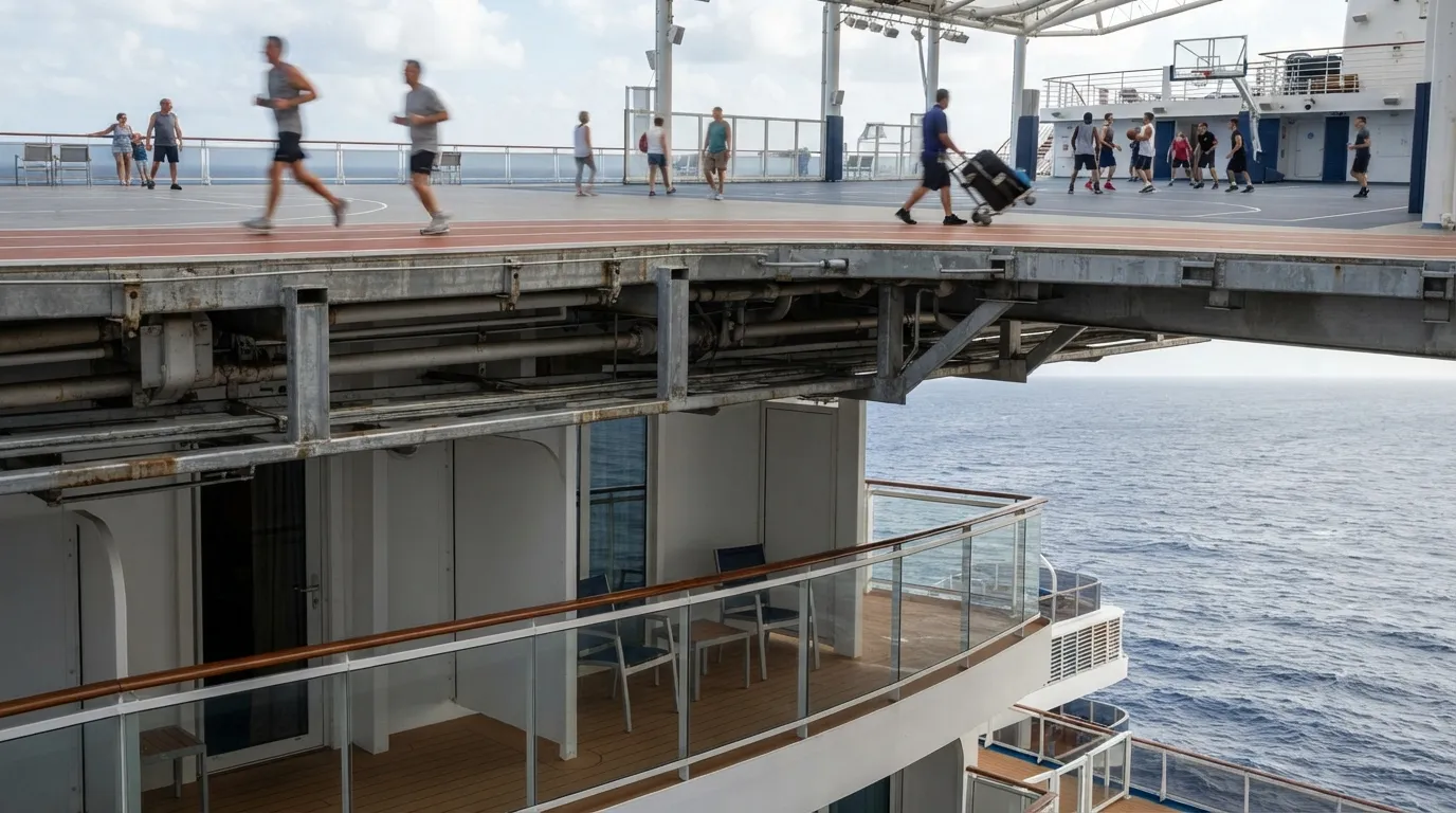 #2 - Balcony Cabin Directly Under Sports Deck (Image Credits: Gemini)