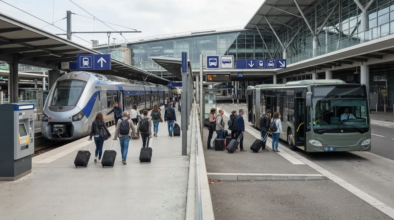 #1 – Rail Links Versus Bus Services at Large Hubs (Image Credits: Gemini)