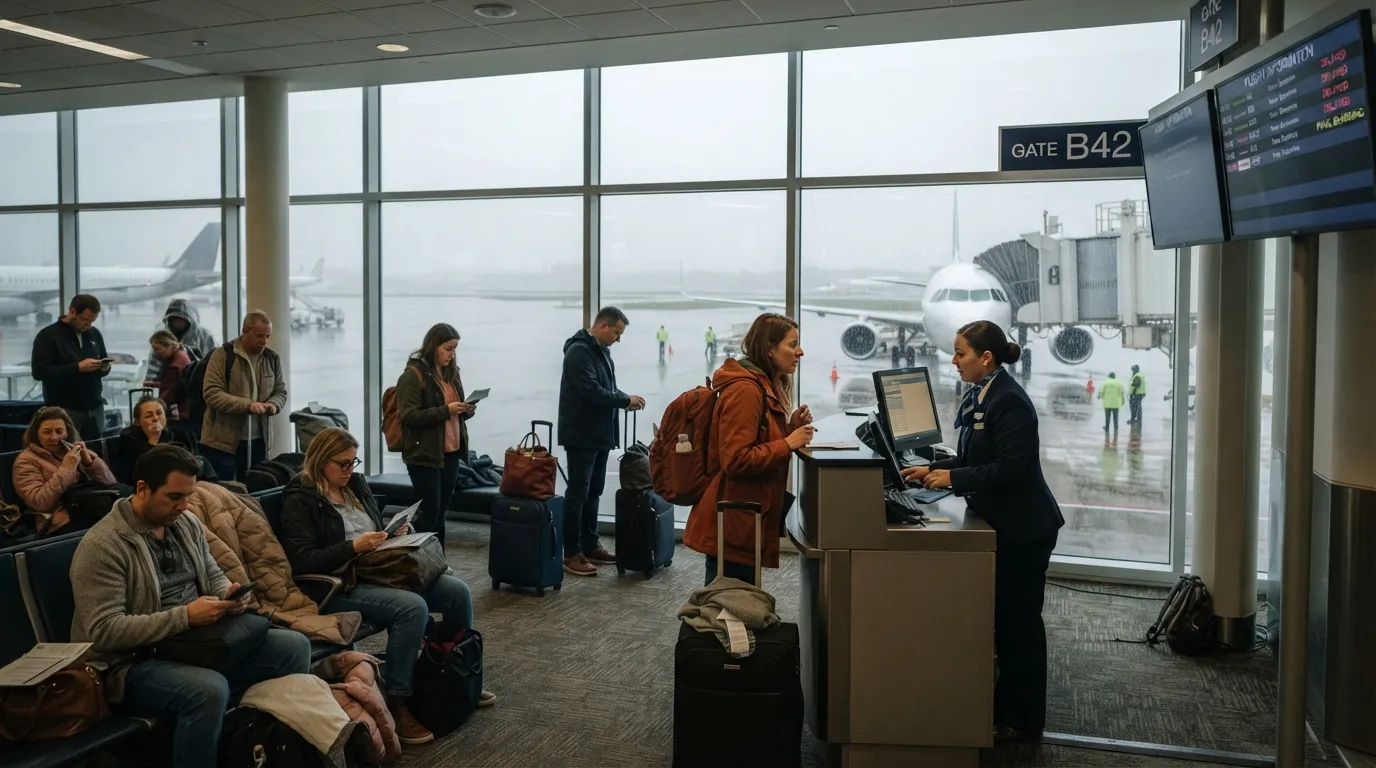 #6 – Know Which Flight Rules Cover Weather Delays (Image Credits: Gemini)