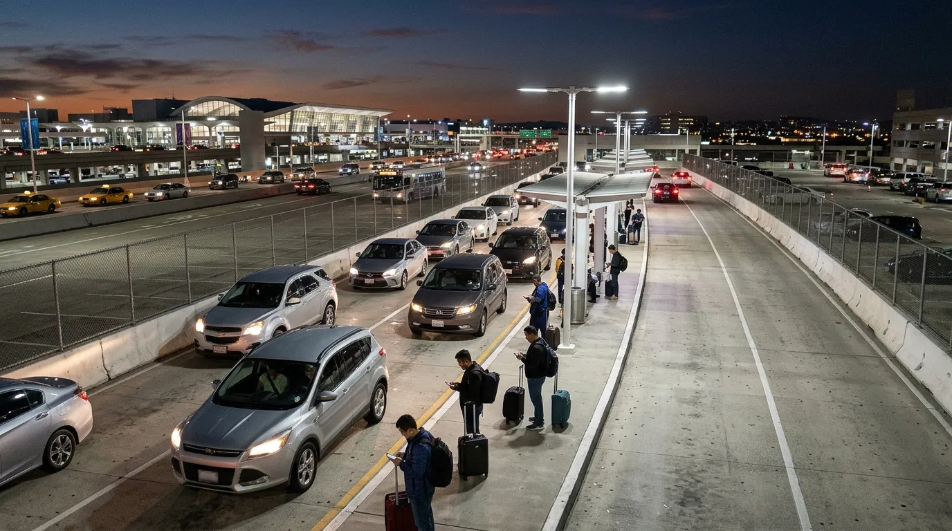 #4 – Rideshare Pickup Zones Are Often Far From Arrivals (Image Credits: Gemini)