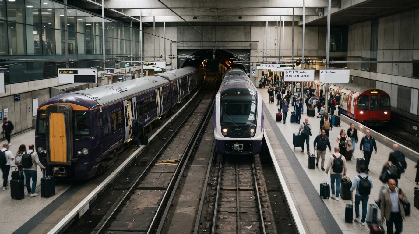 #6 – Competing Rail Operators at One Airport (Image Credits: Gemini)