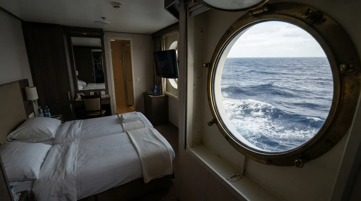 #8 – Lower-Deck Cabins Near the Waterline but Forward (Image Credits: Gemini)