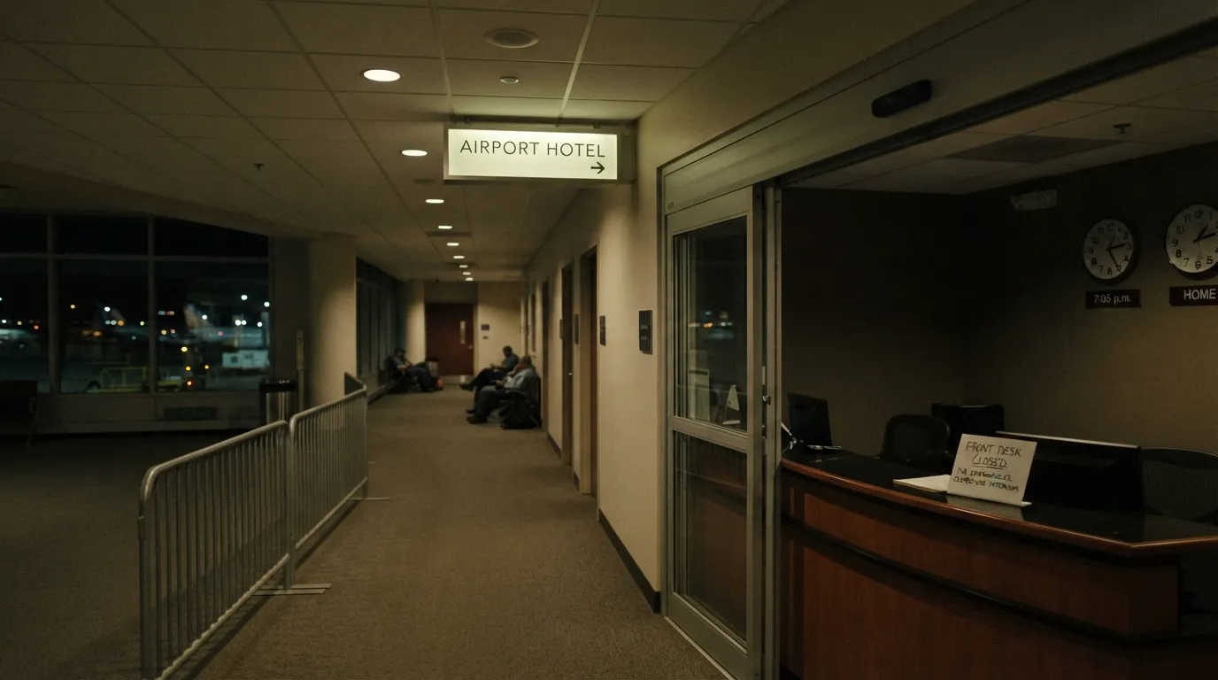 #4 – The Airport Hotel Keeps Its Own Clock (Image Credits: Gemini)