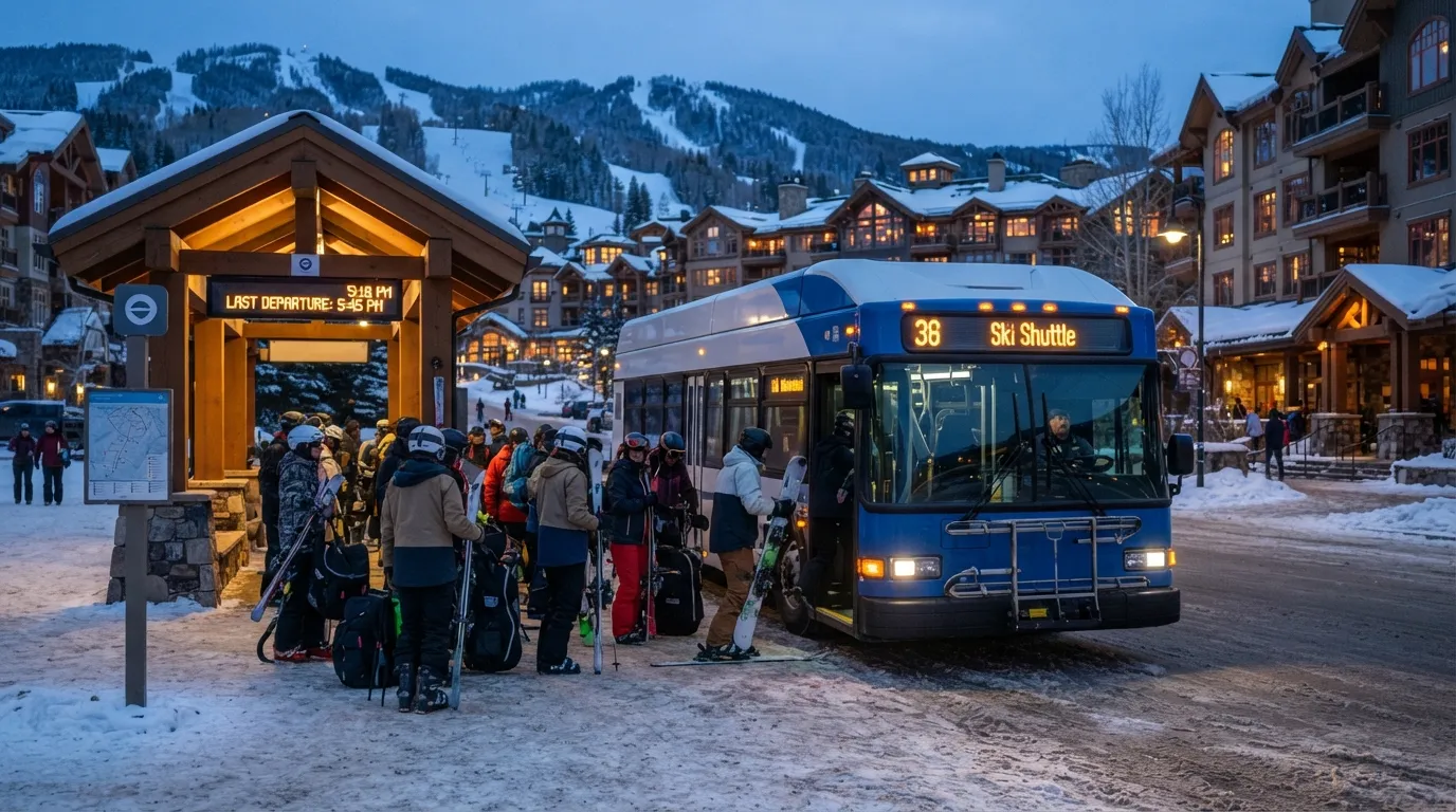 #12 - Shuttle Routes Serve Specific Lodging Clusters (Image Credits: Gemini)