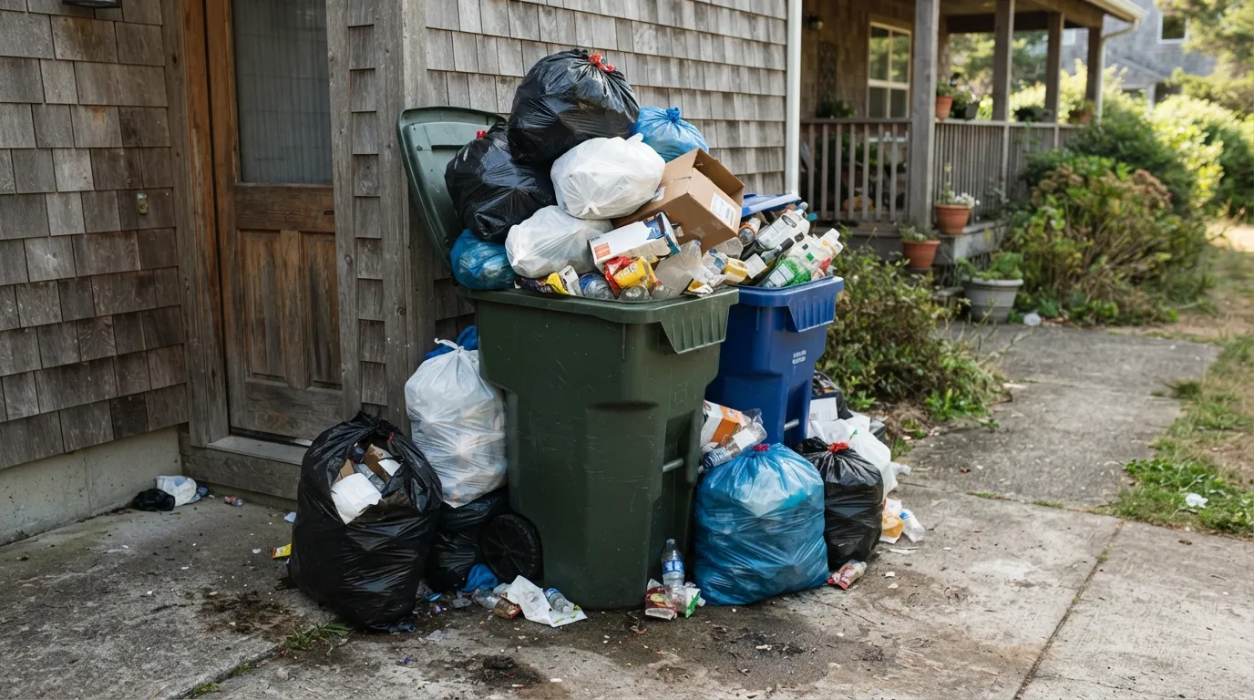 #14 - Ignoring the Trash and Recycling Instructions (Image Credits: Gemini)