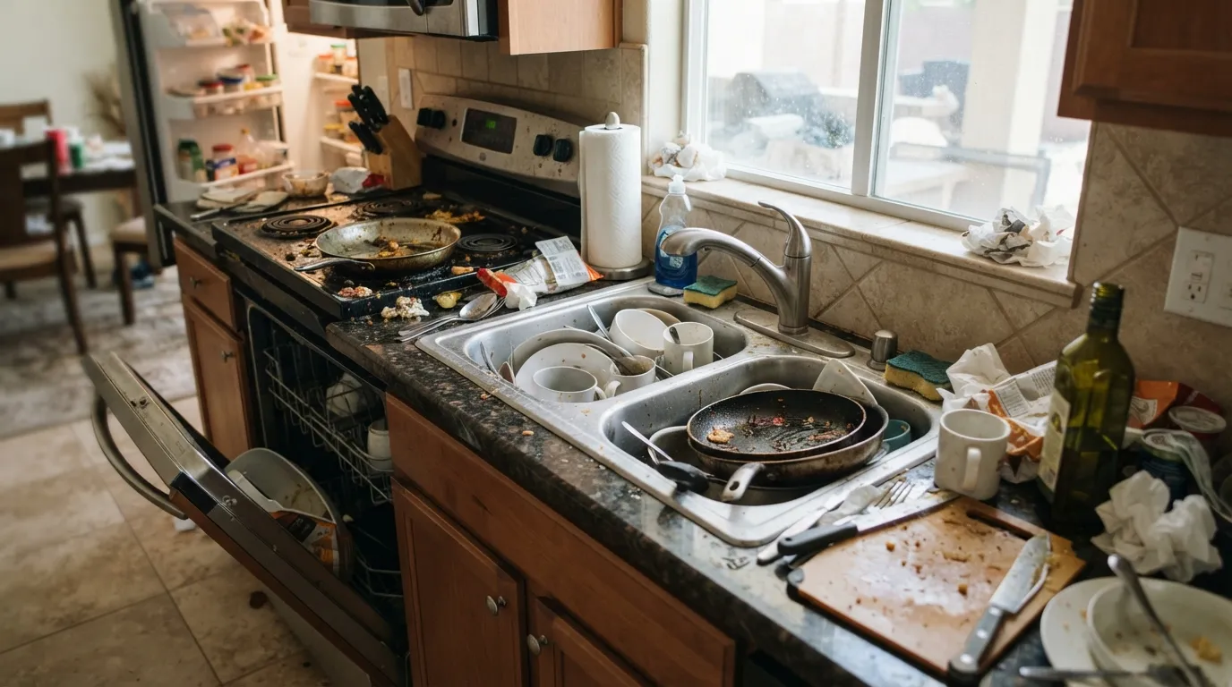 #13 - Leaving the Kitchen in Full Aftermath Mode (Image Credits: Gemini)