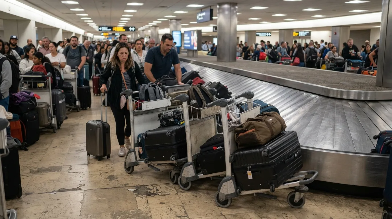 #19 - Leaving Luggage Carts Parked in the Walkway (Image Credits: Gemini)