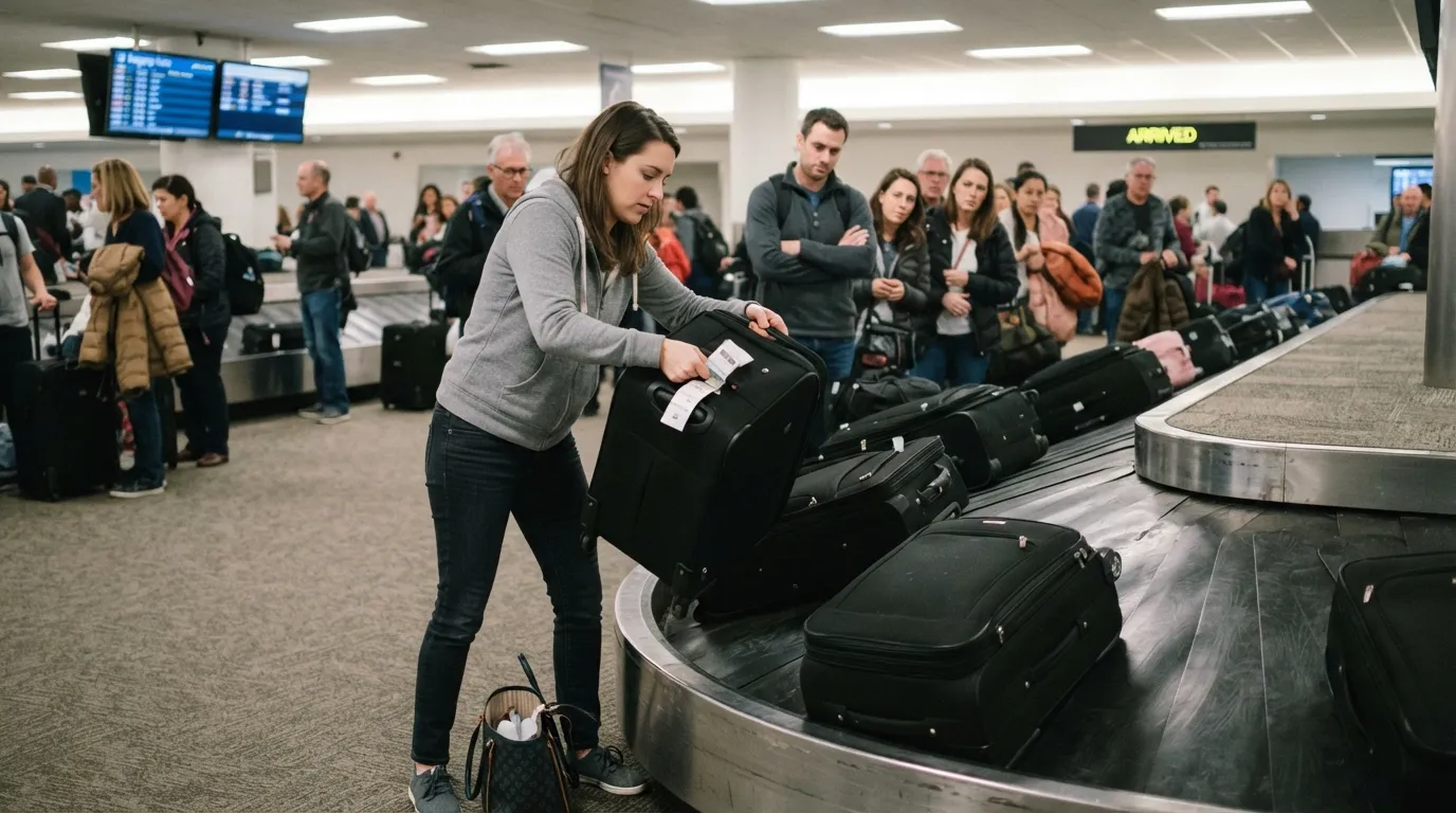 #17 - Lifting Every Similar Bag Off the Belt to Check the Tag (Image Credits: Gemini)