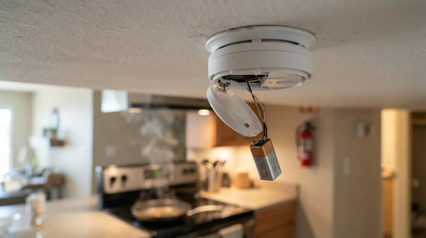 #2 - Disabling the Smoke Detector Because It Chirps (Image Credits: Gemini)