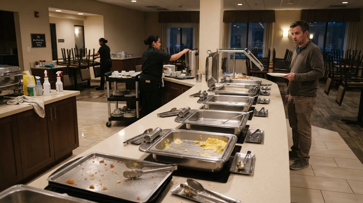 #5 - Arriving at Closing Time and Expecting a Full Spread (Image Credits: Gemini)