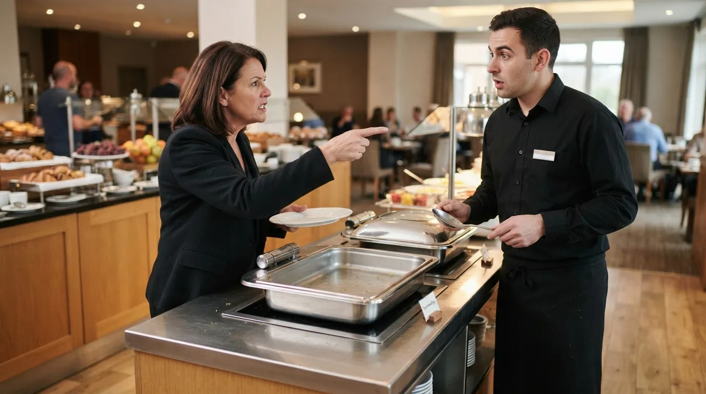 #4 - Snapping at Staff Over an Empty Tray (Image Credits: Gemini)