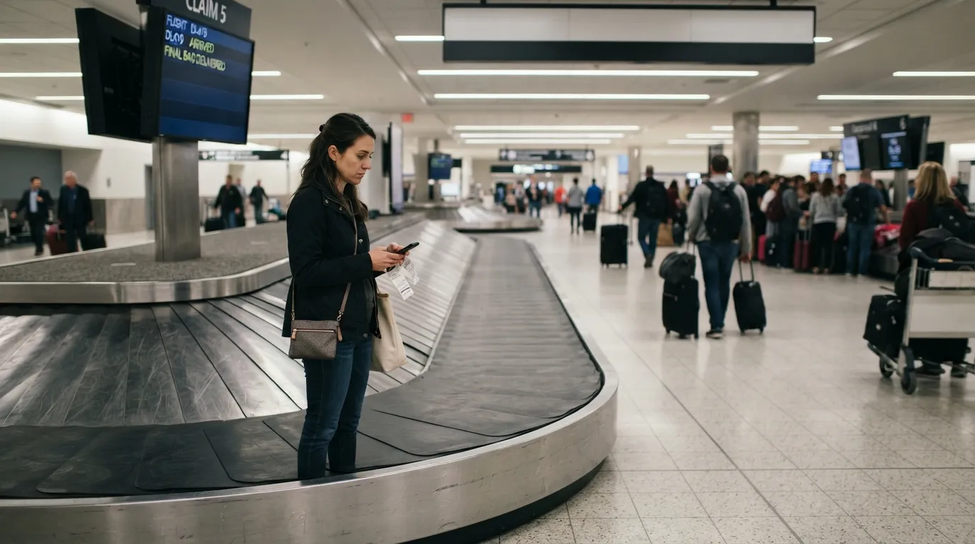 #7 - Waiting at the Belt for a Bag That Never Shows Up (Image Credits: Gemini)