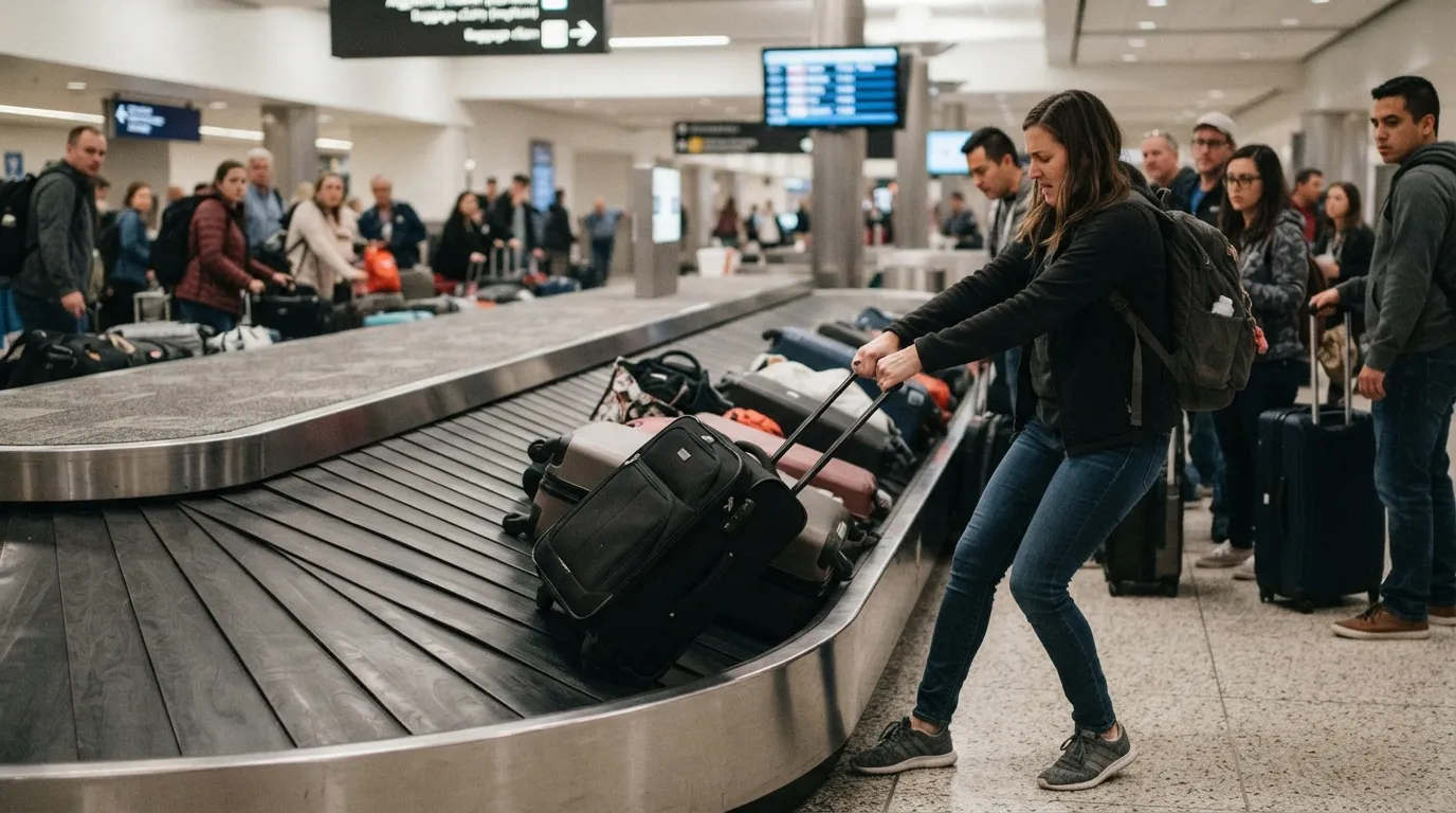 #2 - Yanking a Jammed Bag Instead of Calling Staff (Image Credits: Gemini)