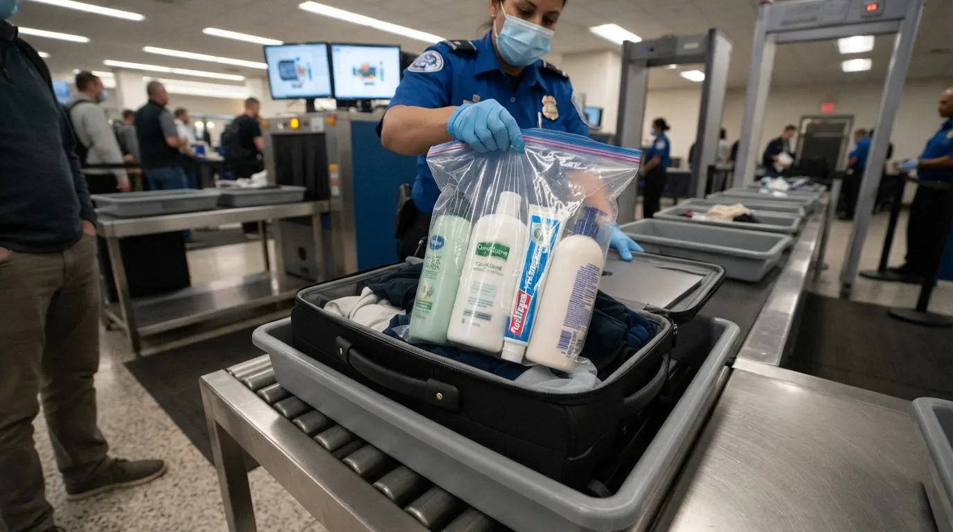 #16 - Packing Full-Size Toiletries Without Checking the 3-1-1 Rule (Image Credits: Gemini)