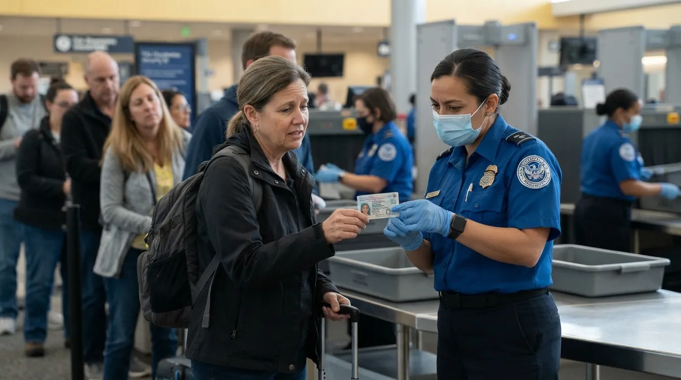 #6 - Arriving With an ID You Haven't Checked for REAL ID (Image Credits: Gemini)
