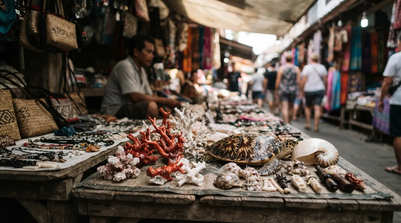 3. Coral, Shells, and Animal Parts With Permit Strings Attached (Image Credits: Gemini)