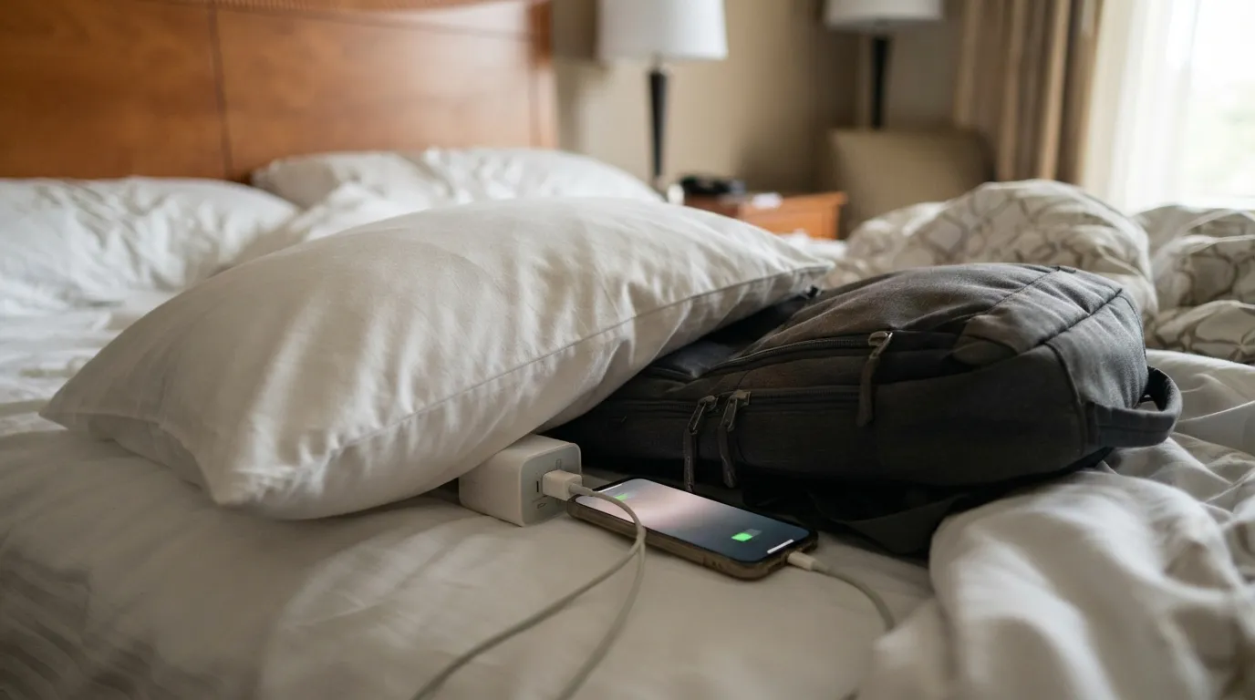 #5 - Letting Chargers Cook Under Pillows and Bags (Image Credits: Gemini)