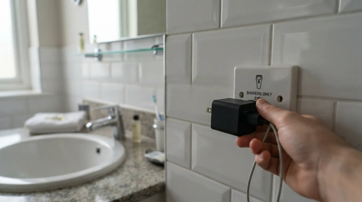 #3 - Plugging Into the Wrong Bathroom Outlet (Image Credits: Gemini)