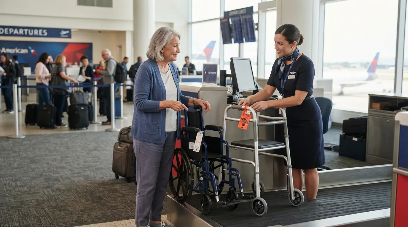2. Fee to Check a Wheelchair, Walker, or Scooter (Image Credits: Gemini)