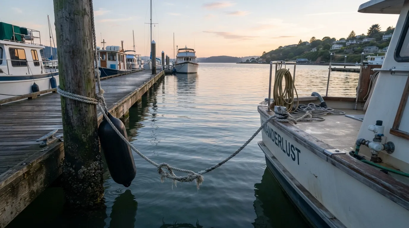 #13 - Mooring Lines Require Tidal Adjustments (Image Credits: Gemini)