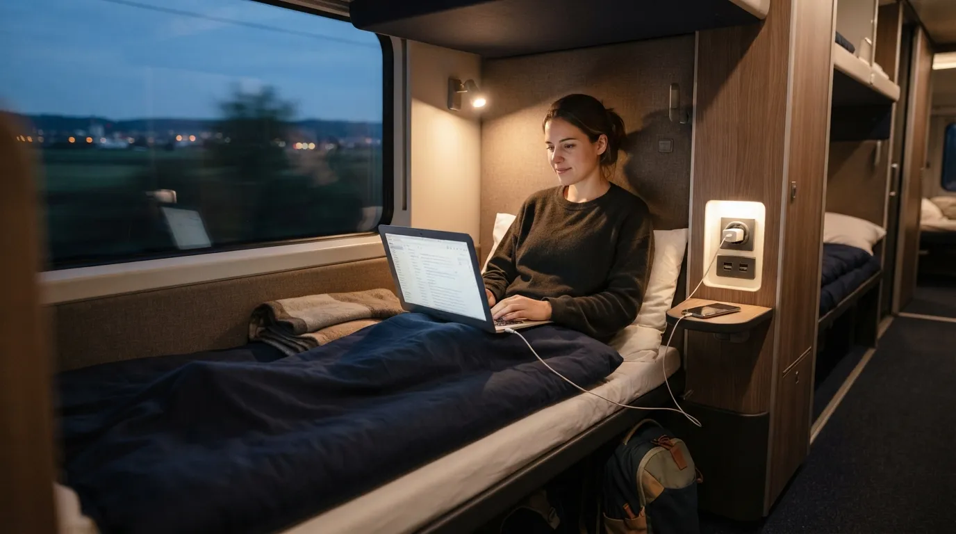 #5 - WiFi and Power Outlets Are Standard on Modern Rolling Stock (Image Credits: Gemini)