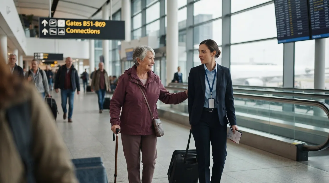 #5 - They Arrange a Ground Staff Escort at Connecting Airports, Not Just the Final Destination (Image Credits: Gemini)