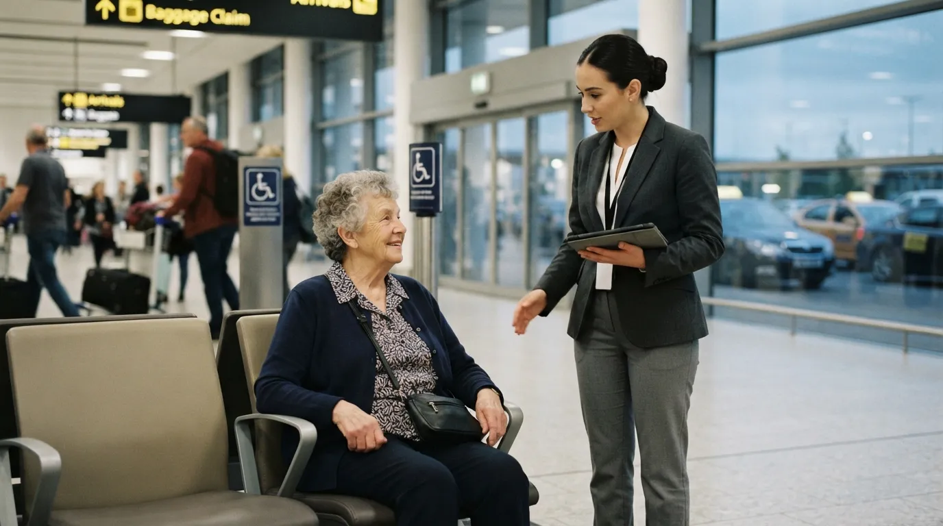 #2 - They Arrange a Gate-Side Staff Member to Stay With You Until Your Ride Arrives at Arrival (Image Credits: Gemini)