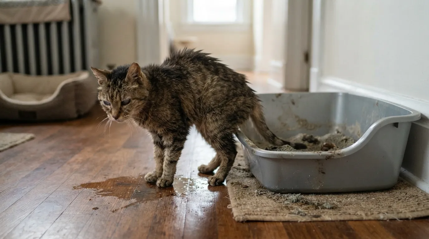 #3 - Litter Box Habits Change Dramatically (Image Credits: Gemini)