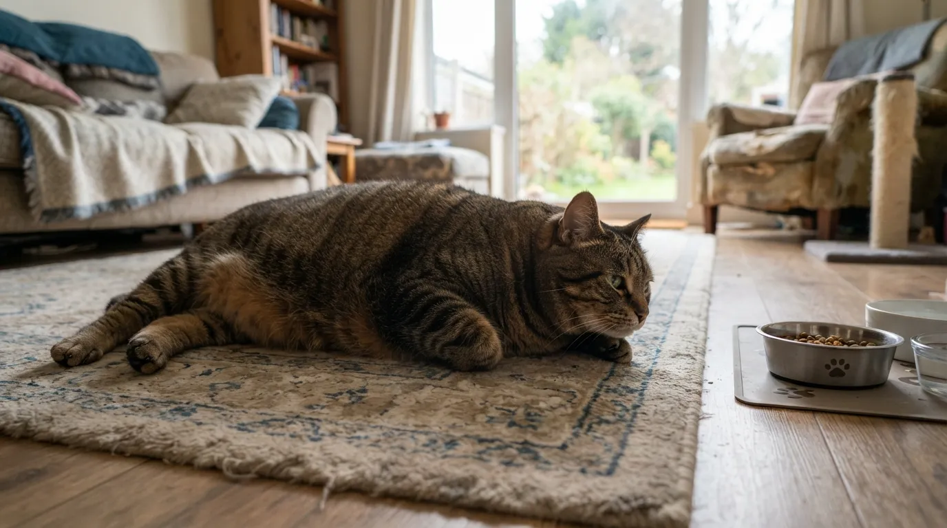 #9 - "Obesity in Indoor Cats Is Just About Food" (Image Credits: Gemini)