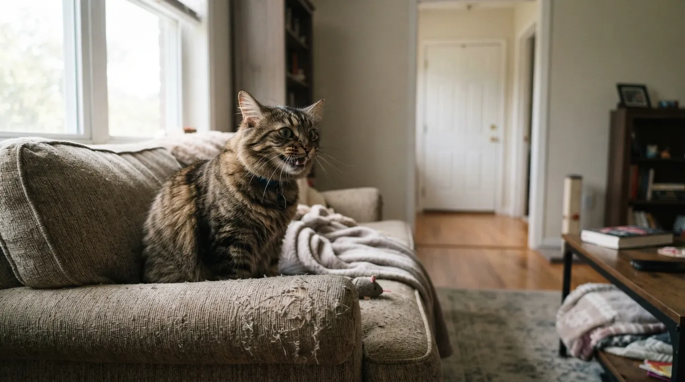 #6 - "Indoor Cats Don't Experience Separation Anxiety" (Image Credits: Gemini)