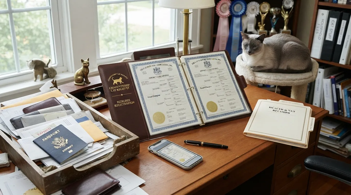 #2 - Your Cat's Pedigree Papers Are Filed Better Than Your Own Documents (Image Credits: Gemini)