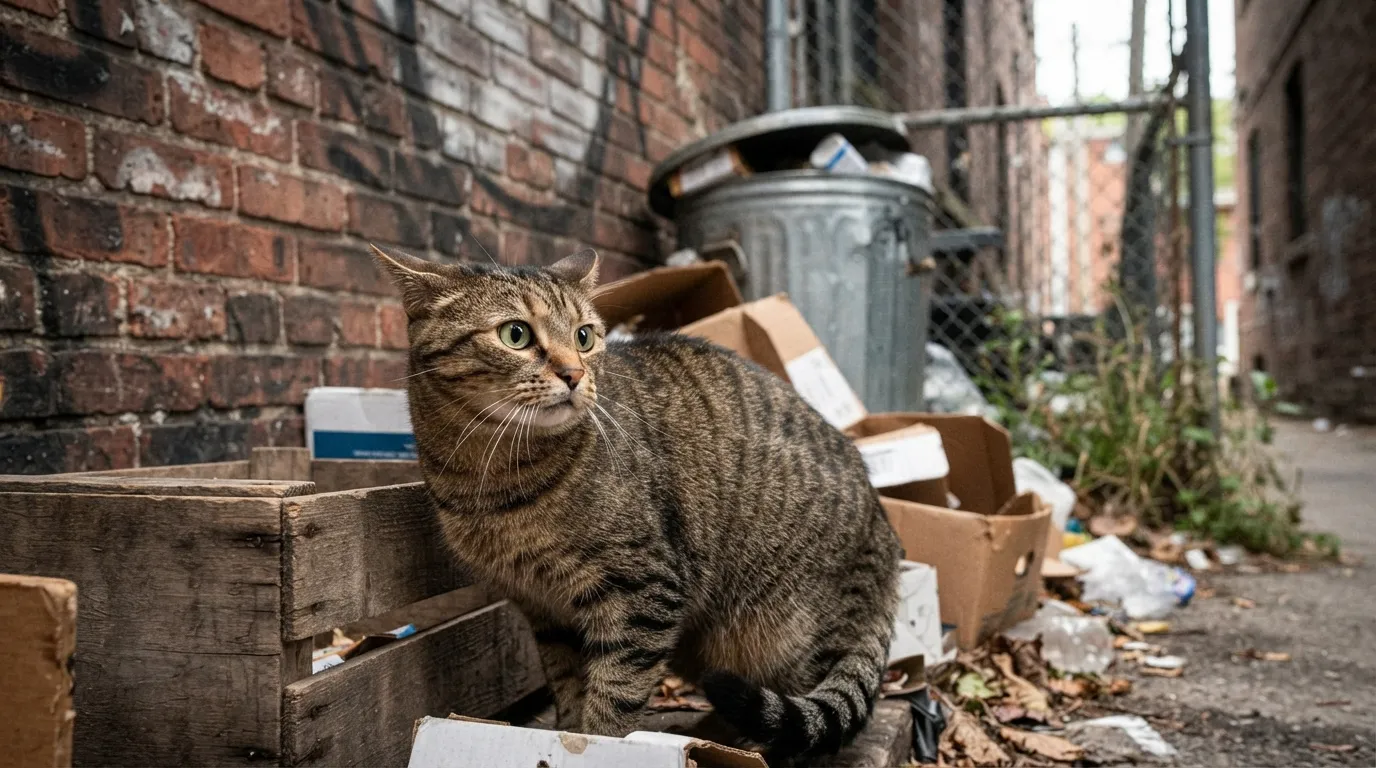 #8 - The Stress Outdoor Cats Carry That Never Shows (Image Credits: Gemini)