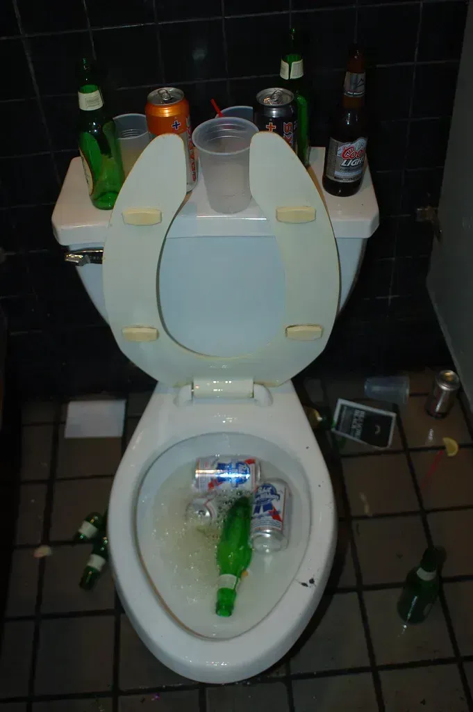 9. Treating the Toilet Like a Trash Can (Image Credits: Flickr)