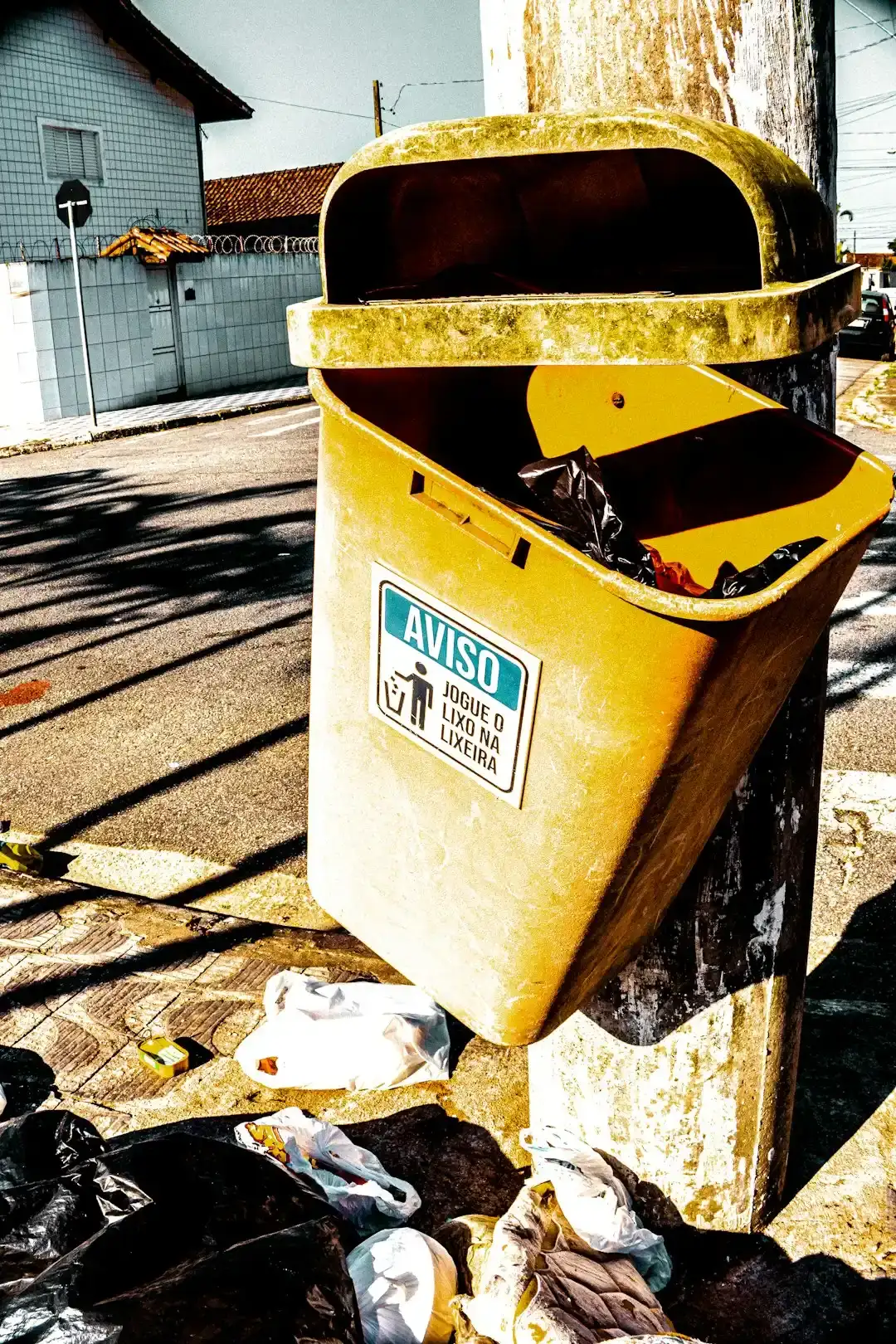 11. The Overflowing Trash Can (Image Credits: Unsplash)