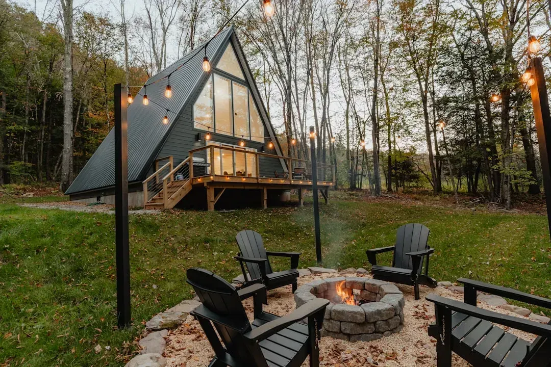 A fire pit circle for cooler evenings (Image Credits: Unsplash)