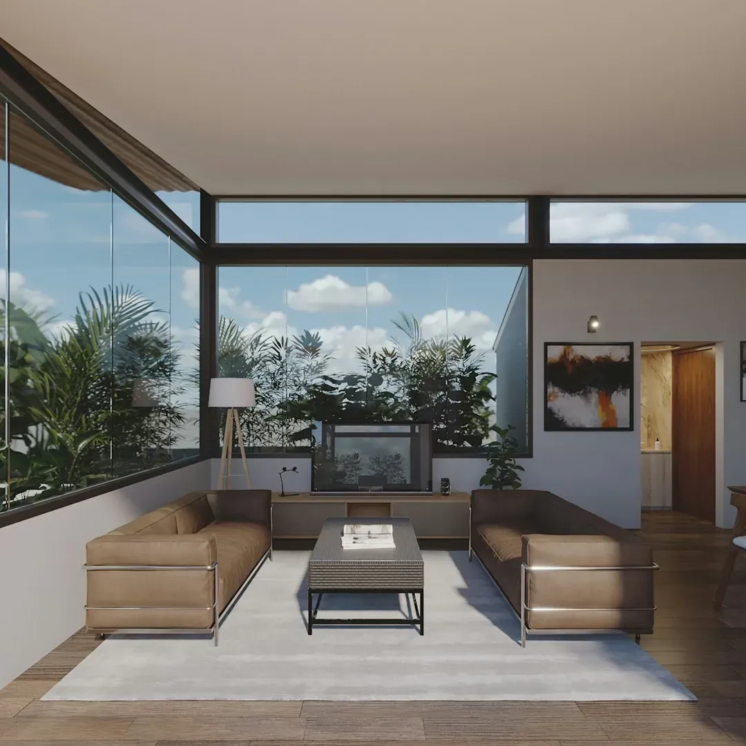 The indoor-outdoor living room (Image Credits: Unsplash)