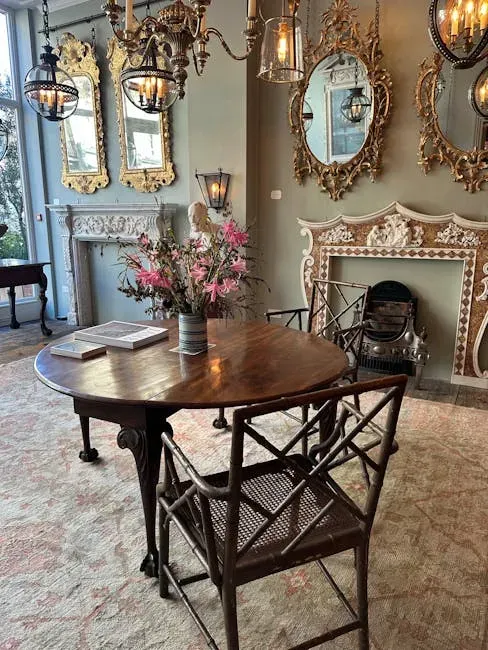 1. Chippendale Chairs and Side Tables (Image Credits: Pexels)