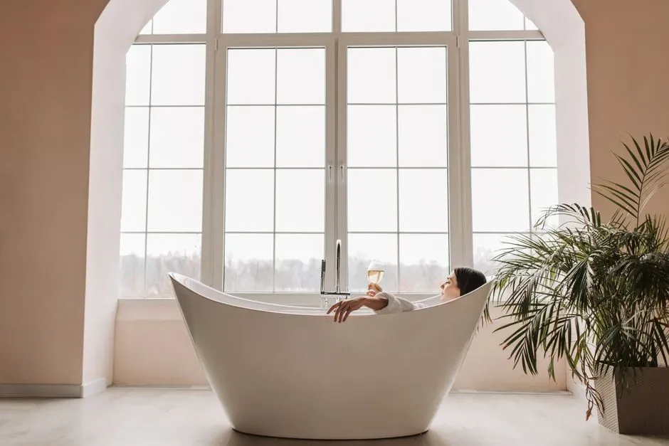 Spa-inspired bathrooms replace the clinical look (Image Credits: Pexels)